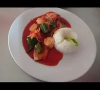 Salmón en salsa agridulce