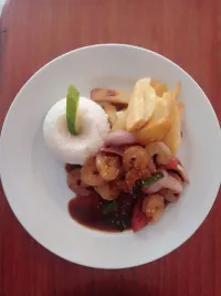 Saltados de Camarones